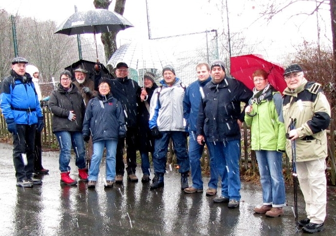 Gruppenfoto Winterwanderung 2011